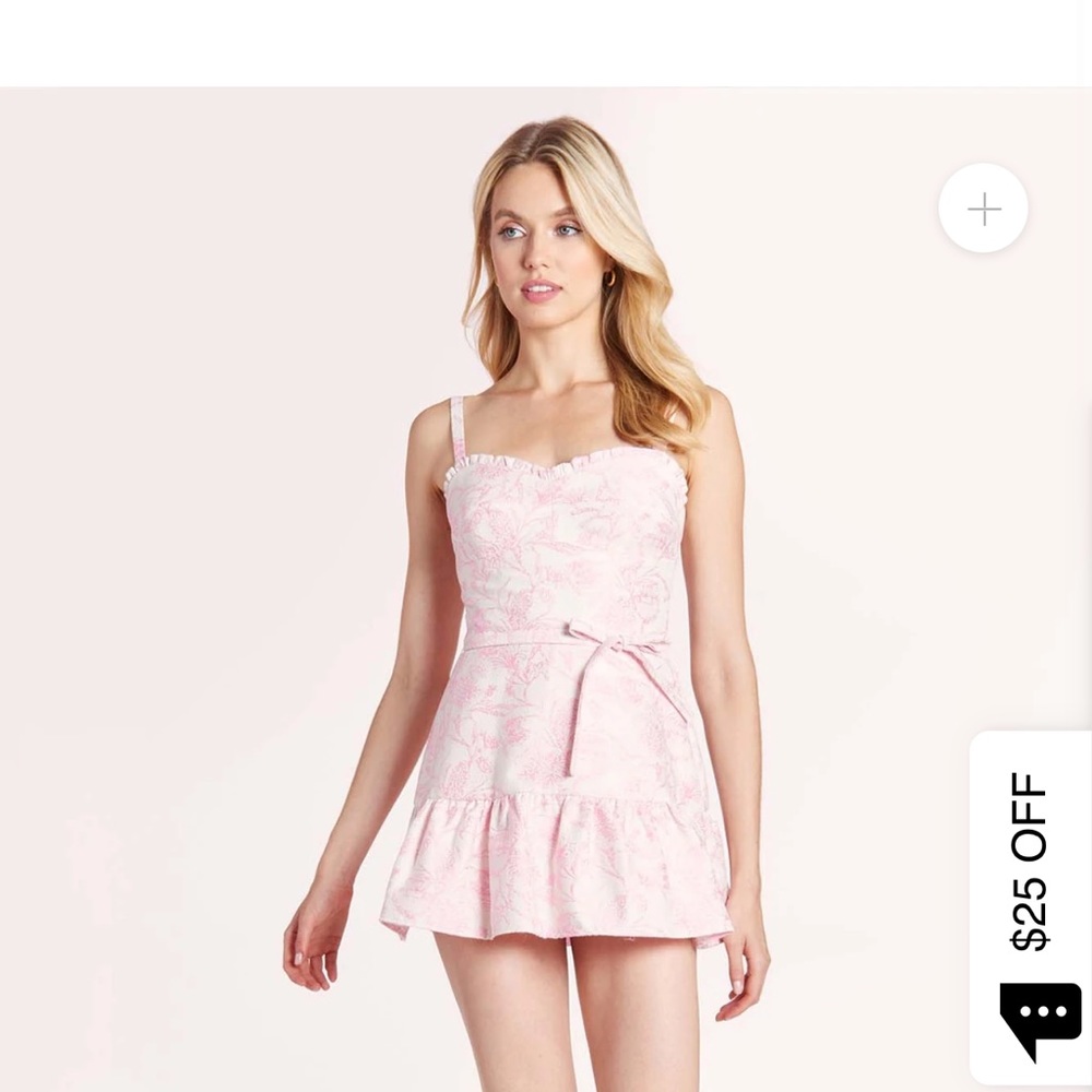 pink amanda uprichard romper